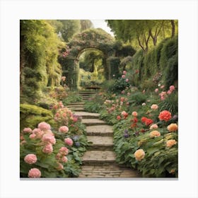 Garden Path Canvas Print