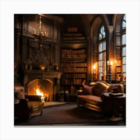 Harry Potter Library Canvas Print