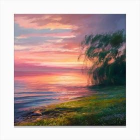 Sunset By The Sea 1 Canvas Print