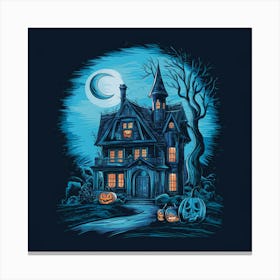 Halloween House Canvas Print