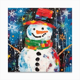 Snowman 7 Canvas Print