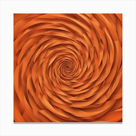 Abstract Orange Spiral Background Canvas Print