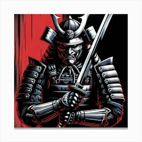 A traditional samurai warrior 3 Canvas Print