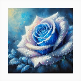 Blue Rose Canvas Print