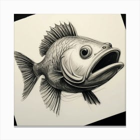 Fish Drawing 10 Canvas Print