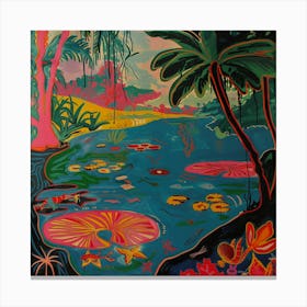 Exotic Lagoon Canvas Print