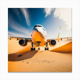 Airplane Desert (16) Canvas Print