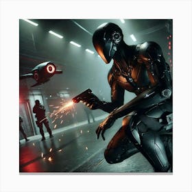 A Sci Fi Scene Showcasing Specter Lethal Precision Canvas Print