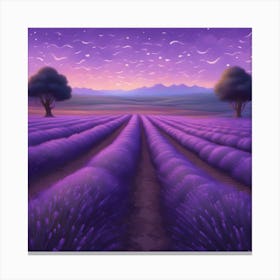 Lavender Field Canvas Print