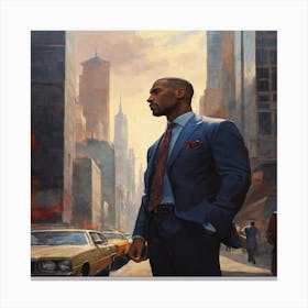 Man In Suit Canvas Print