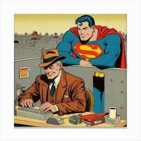 Superman And Dc Comics by dee Canvas Print