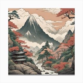 Japanese Landscape Painting 1 Canvas Print