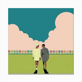 A Minimalist And Surreal Digital Illustration 1 Canvas Print