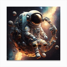 Astronaut In Space 17 Canvas Print