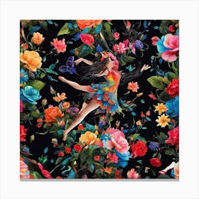 'Dance Of The Roses' Canvas Print