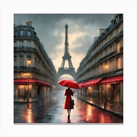 Red Woman Canvas Print