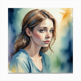 Portrait Of A Girl 18 Canvas Print