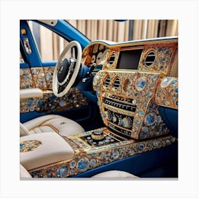 Rolls Royce Interior Canvas Print