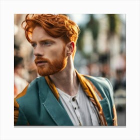 Man With Red Hair Canvas Print