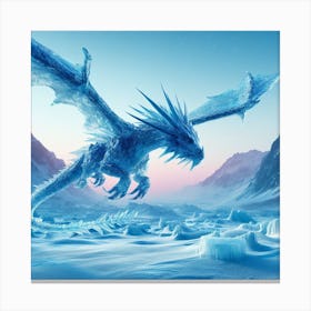 Ice Dragon Canvas Print