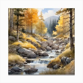 Autumn Creek Canvas Print