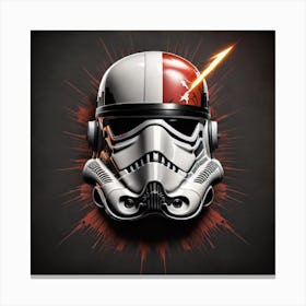 Stormtrooper lightning bolt Canvas Print