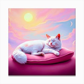 Sleeping Cat Canvas Print