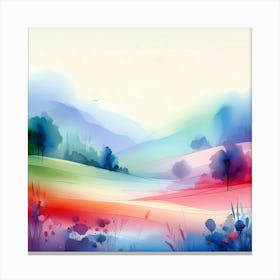 Watercolor Landscape 23 Canvas Print