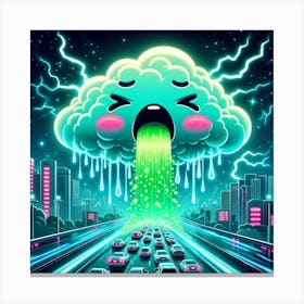 Sick Cloud Canvas Print