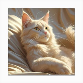 White Cat 1 Canvas Print