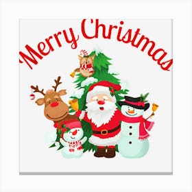 Merry Christmas Crew Design 1 Canvas Print