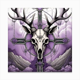 Deer Skull 4 Canvas Print