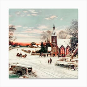 Christmas Village Canvas Print