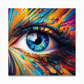 Eye Painting 1 Canvas Print