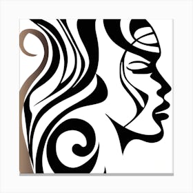 In Silhouette Canvas Print