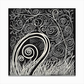 Dark Etching Canvas Print