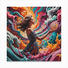 Psychedelic Painting Canvas Print