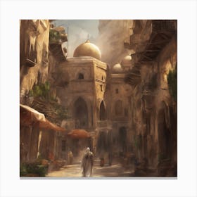 Egyptian City Canvas Print