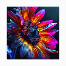 Colorful Sunflower Canvas Print