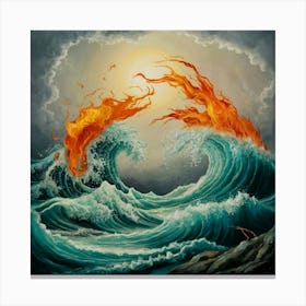 Fire And Water Canvas Print