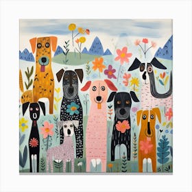 Puppy Love Palette 4 Canvas Print