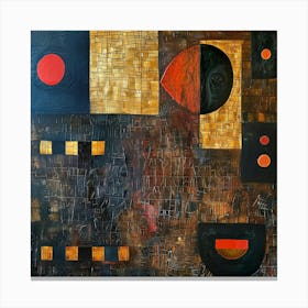 "City Lights" Abstract Painting Canvas Print