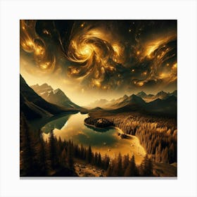 Galaxy In The Sky 11 Canvas Print