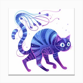 Blue Cat 20 Canvas Print