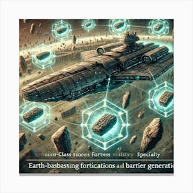 Gaia Class Fortress Earth Based Fortifications Canvas Print