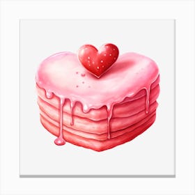 Valentine'S Day Cake 7 Canvas Print