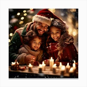 Celebration Festive Joy Family Gifts Lights Decorations Warmth Tradition Cheer Gathering (11) Canvas Print