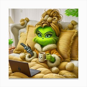 Grinch Canvas Print