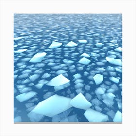 Icebergs Canvas Print