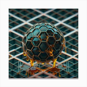 Honey Bee Sphere 1 Canvas Print